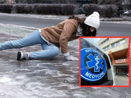 Ślisko jak na lodowisku. SOR w Kaliszu pęka w szwach