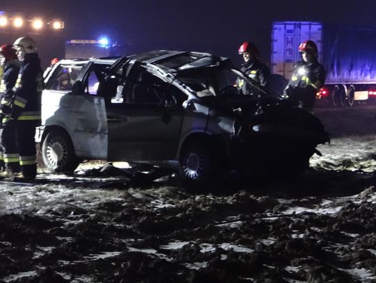 Śmiertelny wypadek na obwodnicy Nowych Skalmierzyc ZDJĘCIA