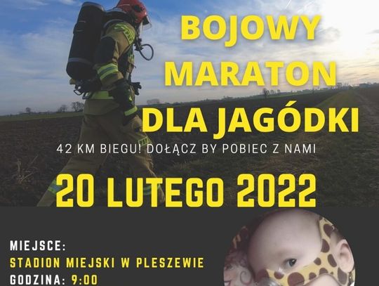 Strażacy pobiegną dla Jagódki. Można do nich dołączyć