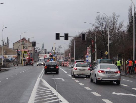Światła na Łódzkiej działają, ale są też zmiany