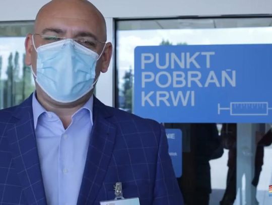 Szpital uruchamia laboratorium i tymczasowy punkt pobrań krwi WIDEO