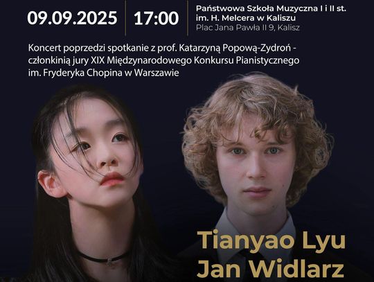 To już od jutra! Wybitni młodzi pianiści w Kaliszu