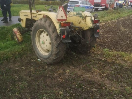 Tragedia na drodze. Mężczyznę przejechał jego własny traktor?