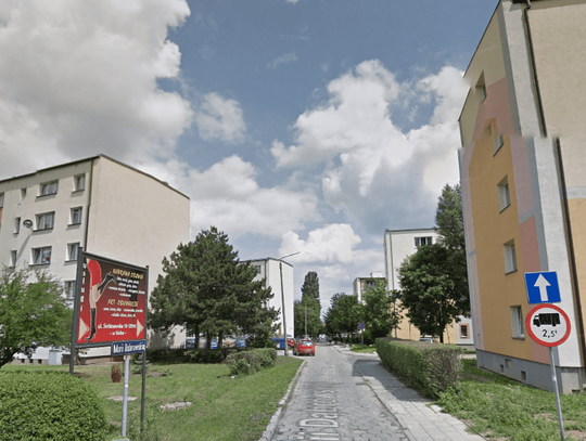 Ulica Marii Dąbrowskiej w przebudowie