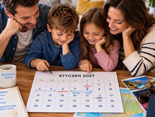 Urlop 2027. Cztery dni urlopu i aż 10 dni wolnego. Planujemy wypoczynek