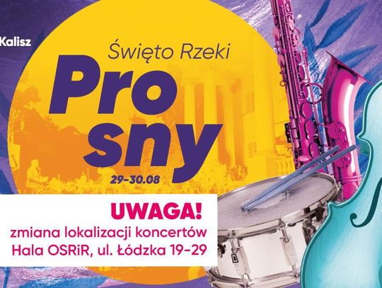 Uwaga! Koncerty przeniesione z rzeki na halę OSRiR