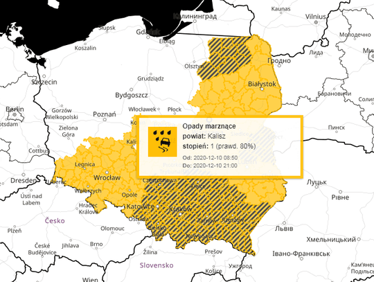 Uwaga, niebezpiecznie na drogach! IMGW ostrzega przed marznącymi opadami