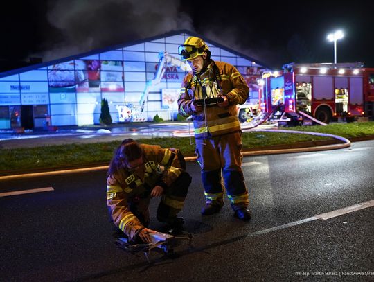Wielki pożar w stolicy Wielkopolski. Akcja trwała całą noc