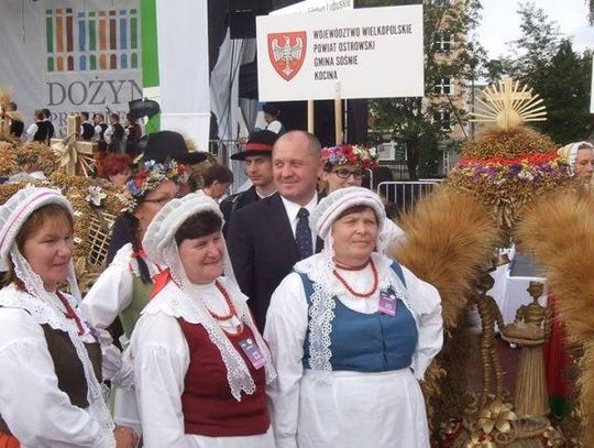 Wielkopolski wieniec drugi na dożynkach w Spale