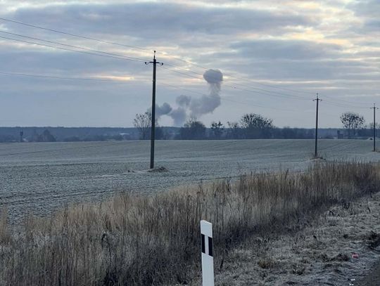 Wojna na Ukrainie. Rakiety uderzyły 13 km od polskiej granicy