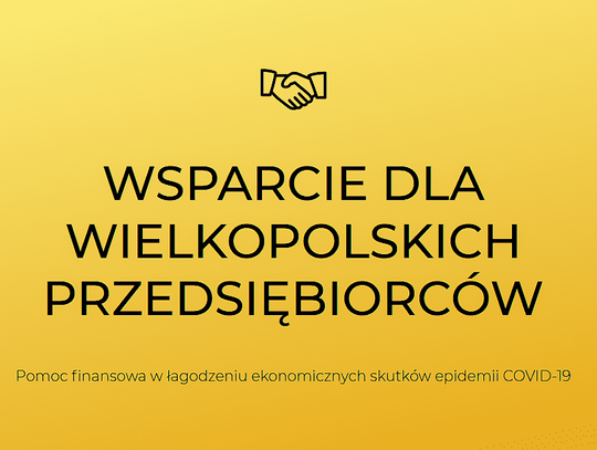 Wsparcie dla wielkopolskich przedsiębiorców