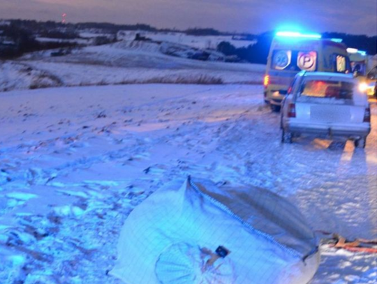 Wypadek na kuligu. „Ciężki uszczerbek na zdrowiu”