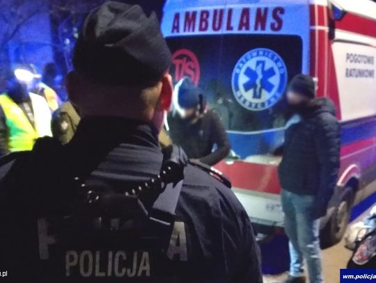 Wypadek na Winiarach. Samochód wpadł w poślizg i potrącił pieszego