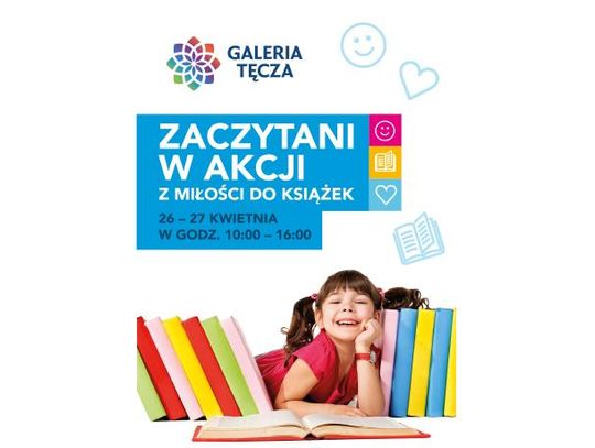 Zaczytani w akcji z miłości do książek w Galerii Tęcza