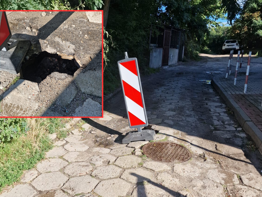 Zapada się droga. „Strach przejechać samochodem”