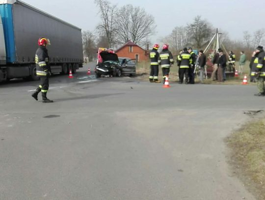 Zderzenie audi z cysterną