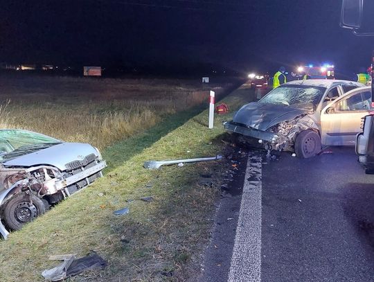 Zderzenie na obwodnicy Kępna. Dwie osoby ciężko ranne