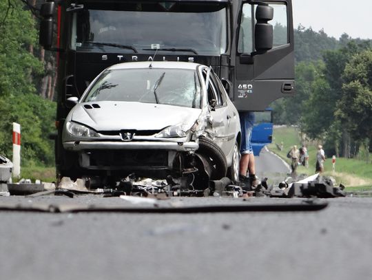 Zderzenie trzech samochodów w Skarszewie