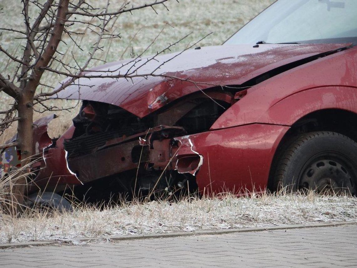 33-latka jechała za szybko. Jej auto wypadło z drogi ZDJĘCIA