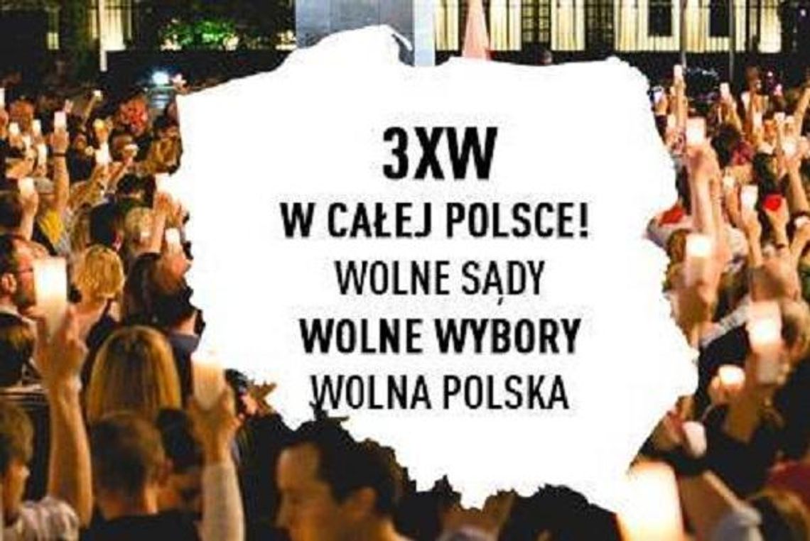 3xW - Wolne Sądy, Wolne Wybory, Wolna Polska. Protest w Kaliszu