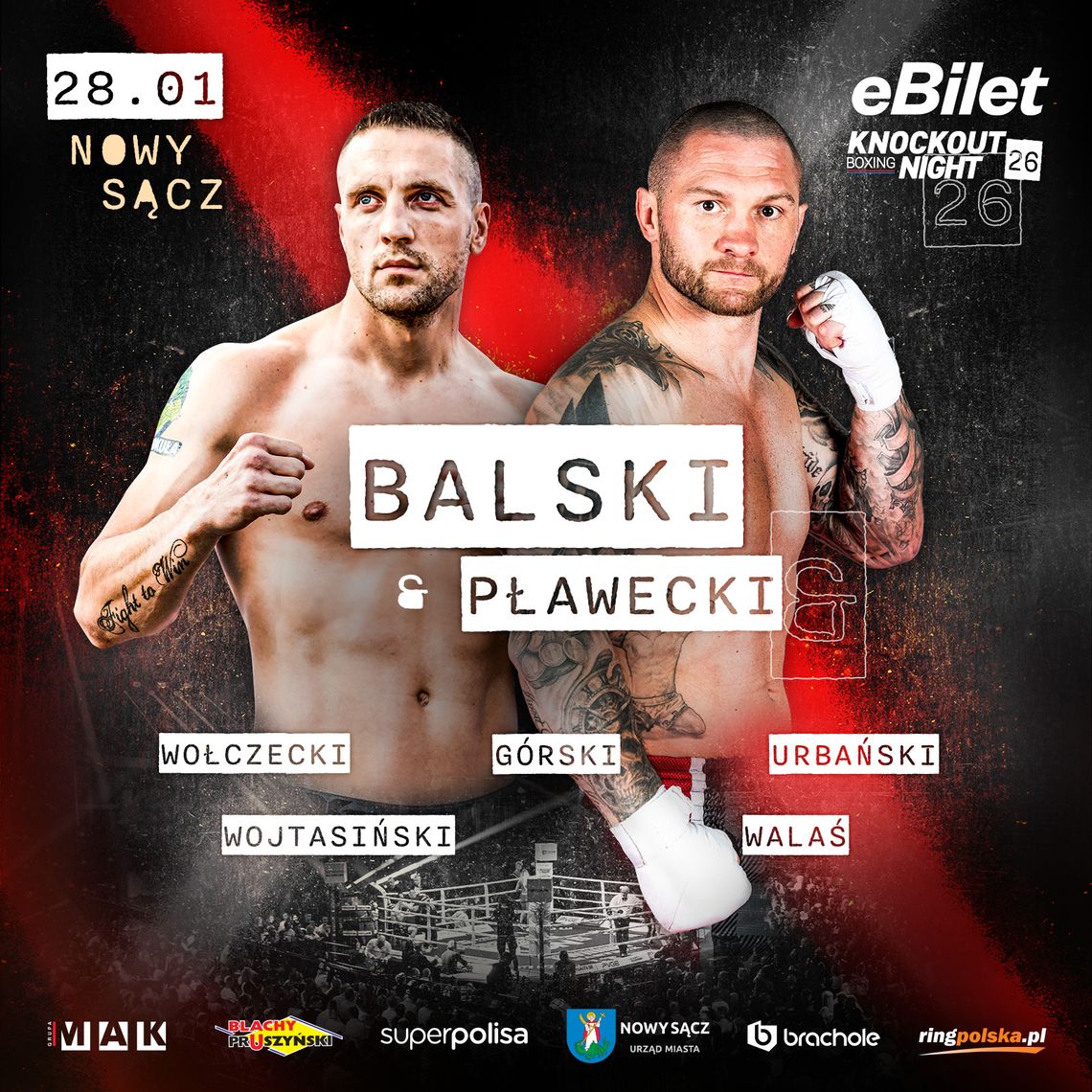 Adam Balski w walce wieczoru gali Knockout Boxing Night 26