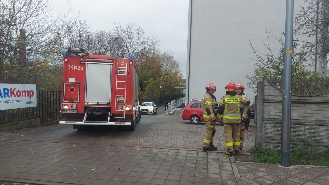 Akcja gaśnicza przy ulicy Ogrodowej. Na miejscu cztery zastępy straży pożarnej