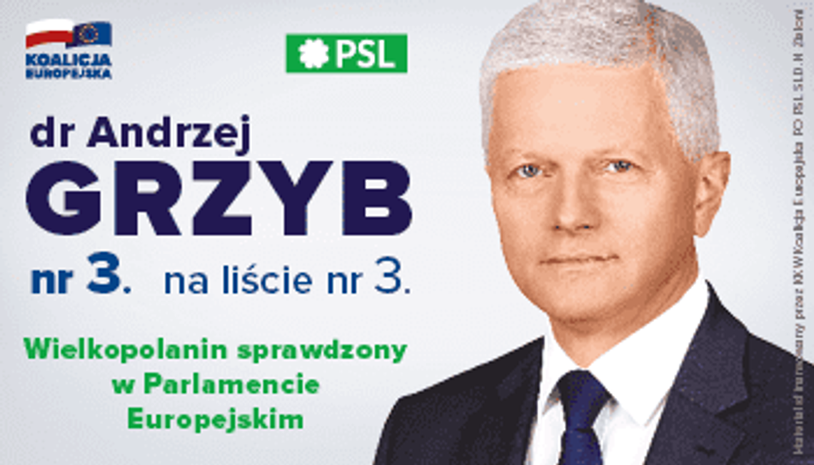 Andrzej Grzyb- kandydat do Parlamentu Europejskiego