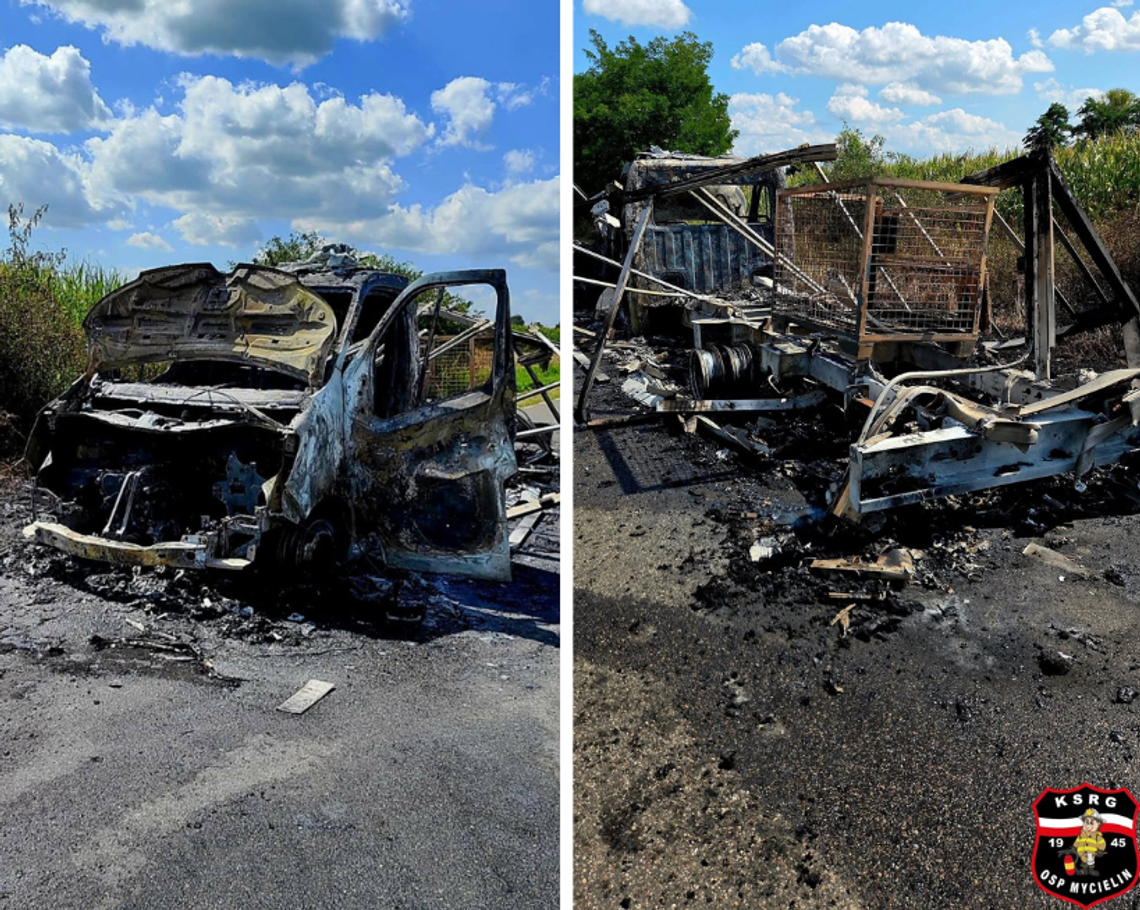 Auto w płomieniach. Ludzie zdążyli uciec