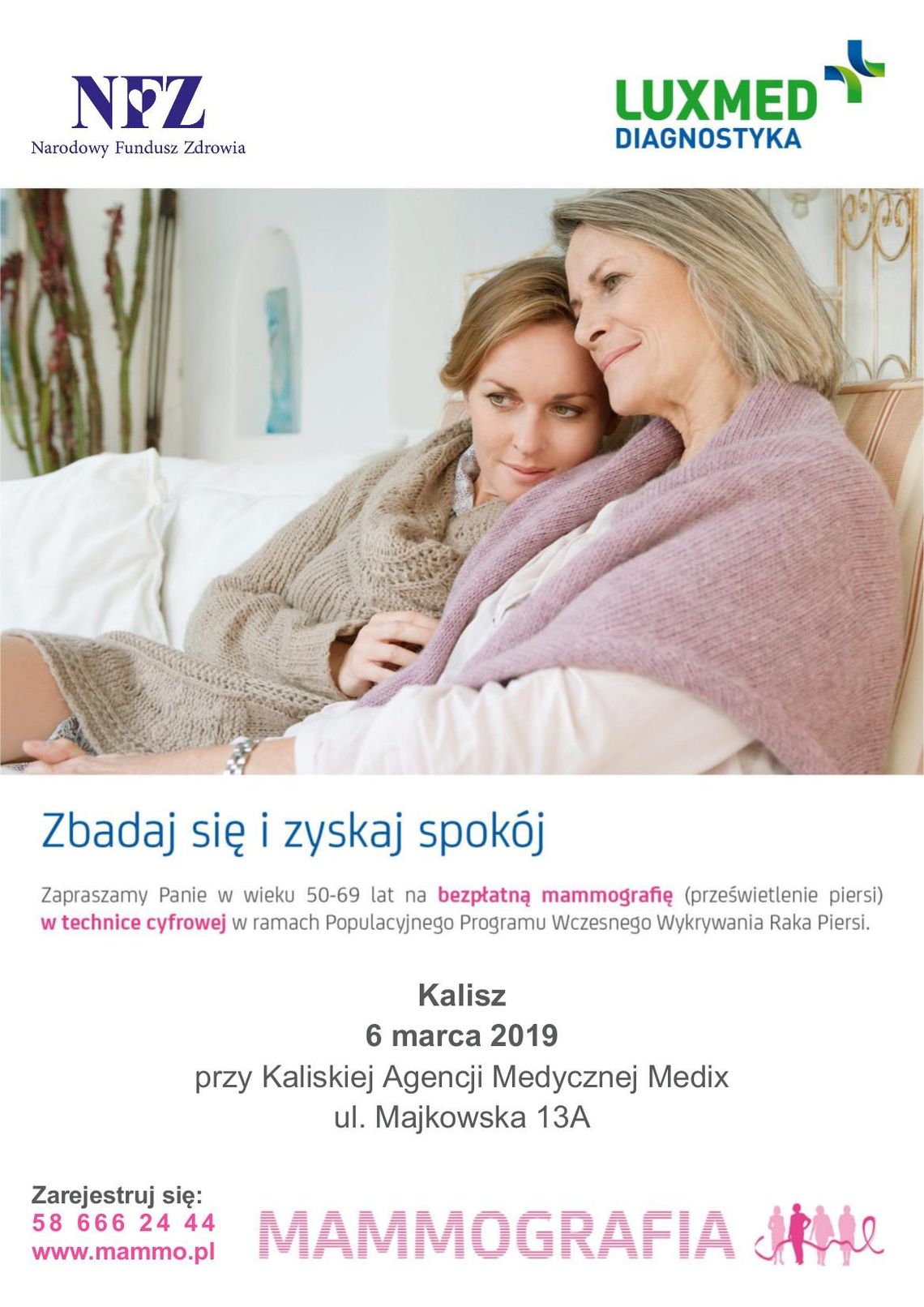 Bezpłatne badania mammograficzne