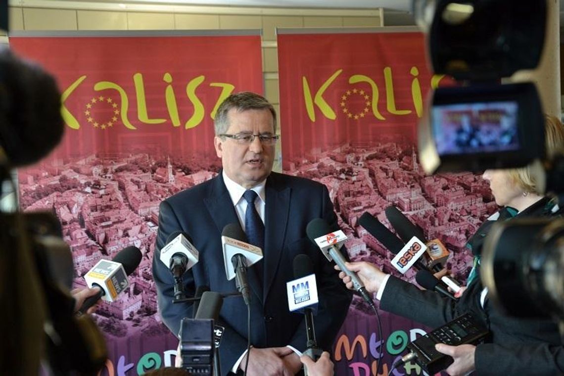 Bronisław Komorowski potwierdził wizytę w Kaliszu