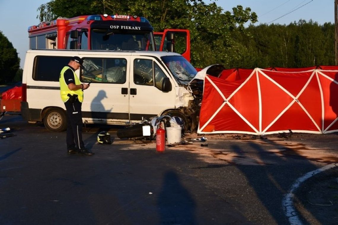 Busem zajechał mu drogę. 24- letni motocyklista zginął na miejscu