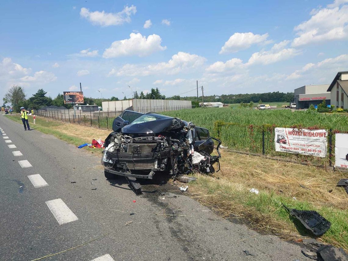 Była ciężko ranna w wypadku w Opatówku. Kobieta zmarła w szpitalu