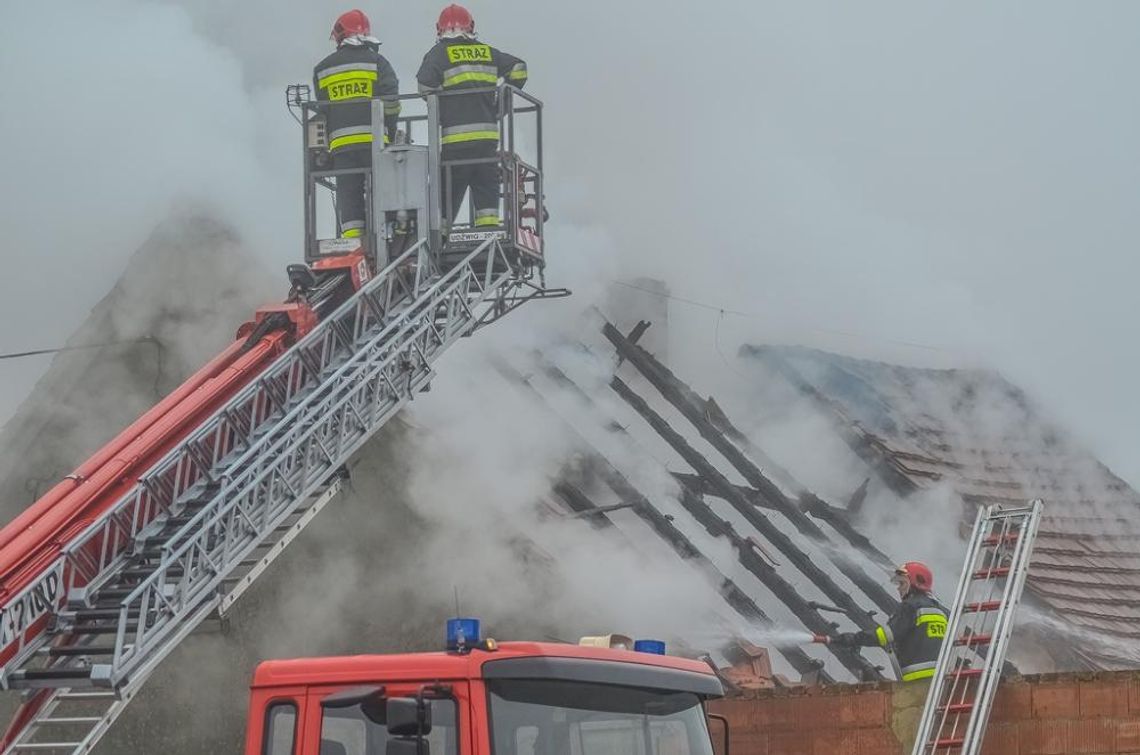 Cerekwica Nowa – pożar budynku mieszkalno – inwentarskiego