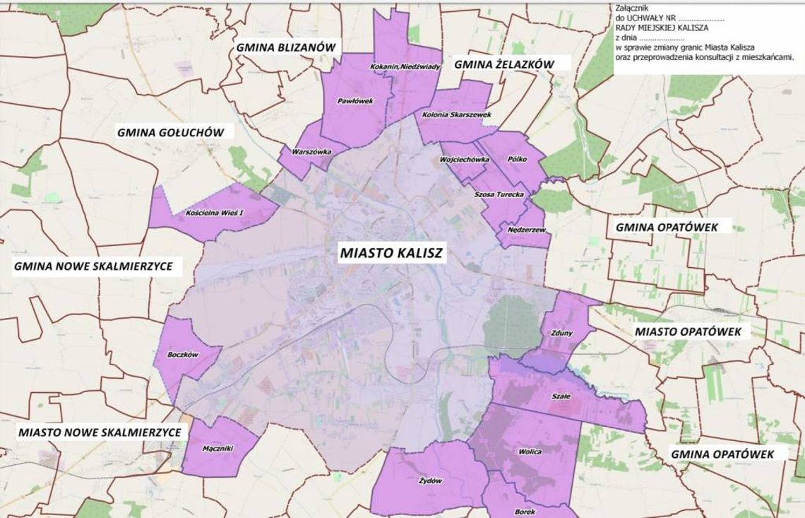 Chcą poszerzyć Kalisz, ale nie wiadomo o jakie tereny