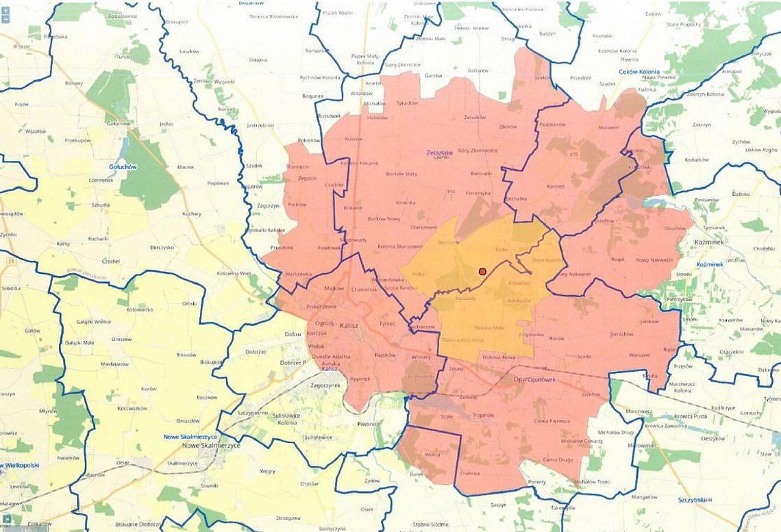 Część Kalisza w obszarze zagrożonym wystąpieniem ptasiej grypy