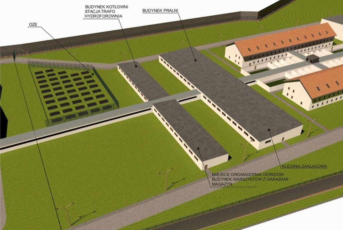 Dębe koło Kalisza: tak ma wyglądać najnowocześniejsze więzienie w Polsce ZDJĘCIA