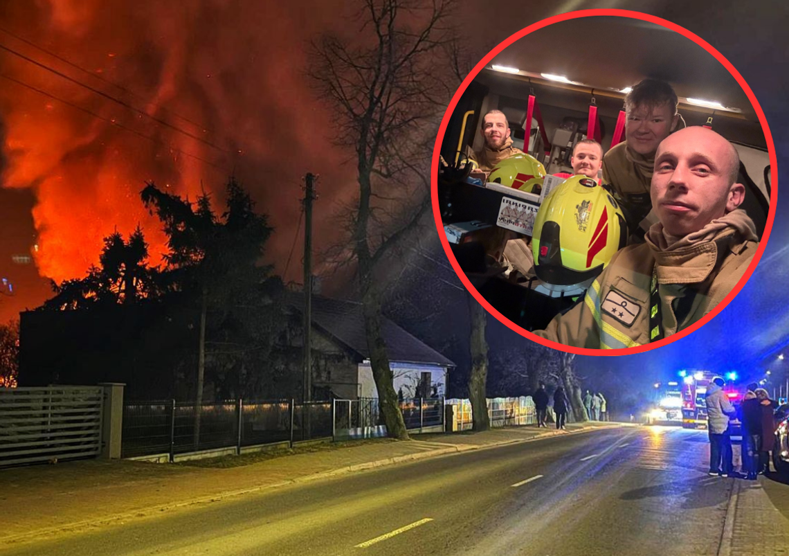 Dom spalony całkowicie. „Strażacy zostali oderwani od stołów”