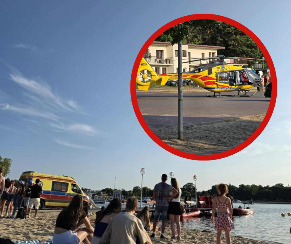 Dramat nad wodą. Ratowali młodego mężczyznę
