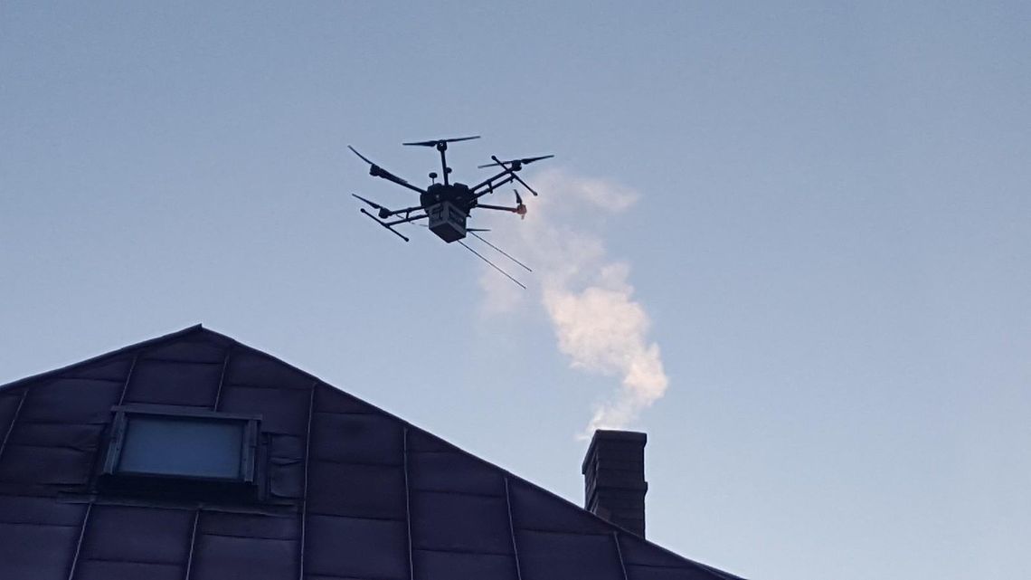 Dron z kolejną misją. Sprawdzał, czym palą kaliszanie ZDJĘCIA