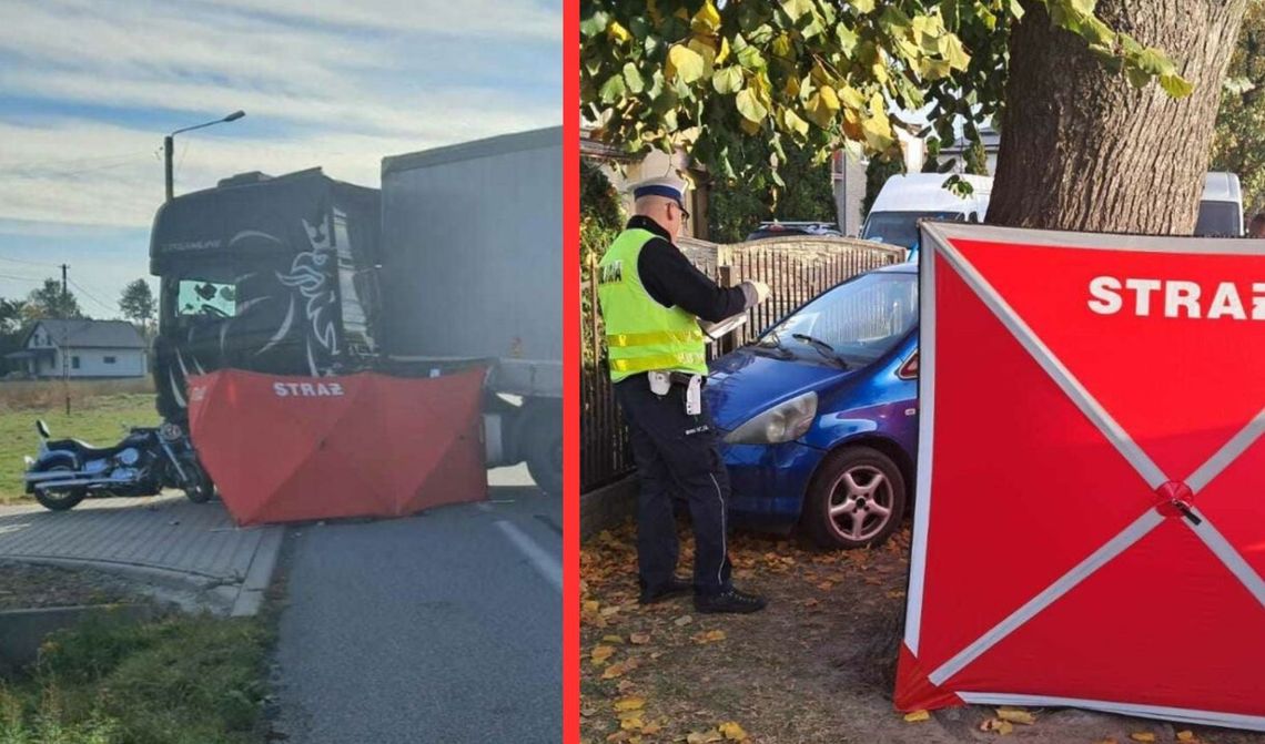 Tragiczny poranek w regionie. Jeden dzień, dwa śmiertelne wypadki