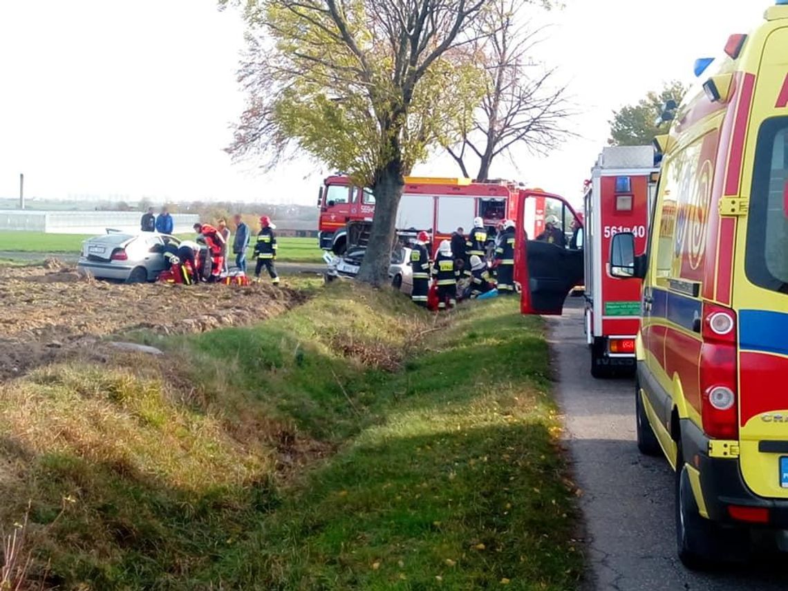 Dwie osoby poszkodowane w wypadku. W akcji śmigłowiec LPR ZDJĘCIA