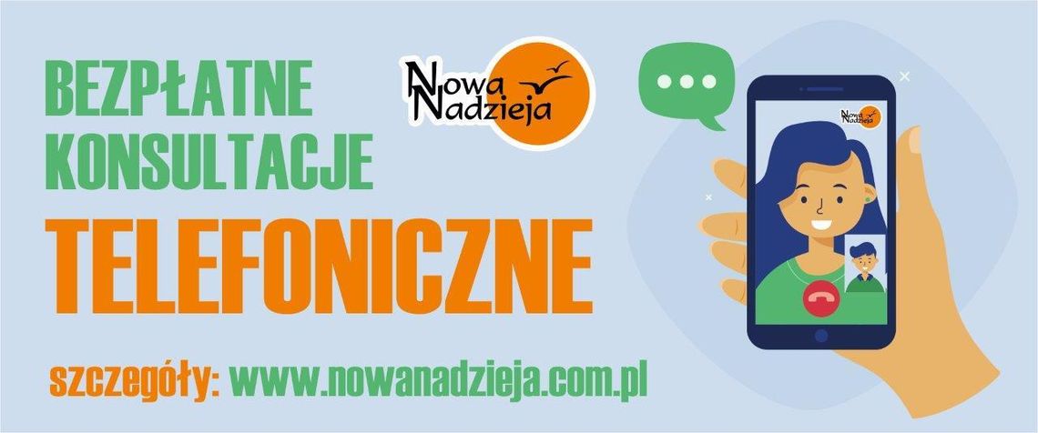 Fundacja „Nowa Nadzieja” uruchamia bezpłatne konsultacje przez telefon