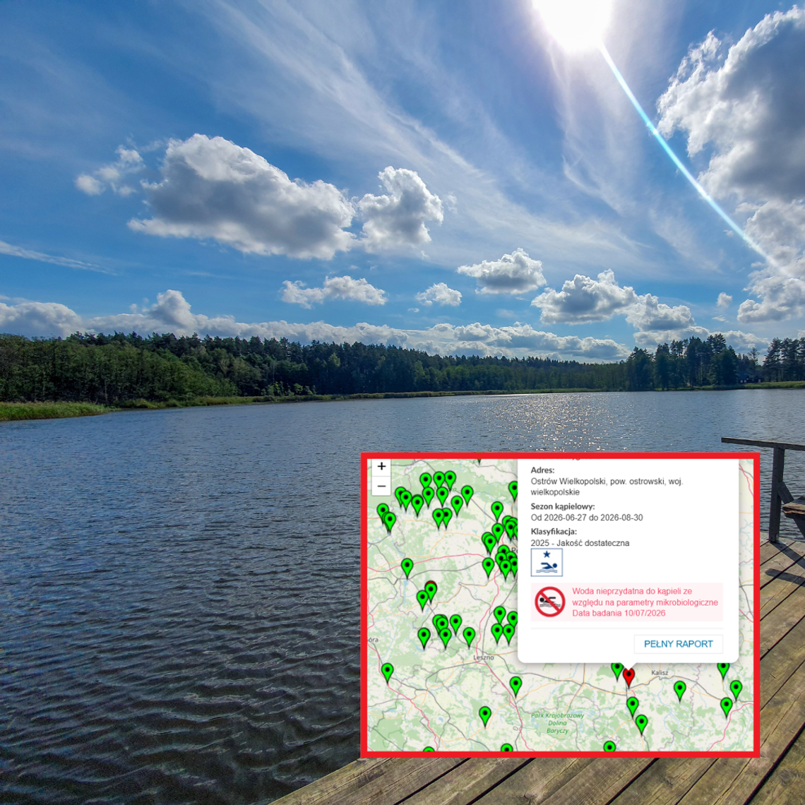 Gdzie nad wodę w regionie? To kąpieliska z pozytywną oceną sanepidu 𝐋𝐈𝐒𝐓𝐀 Gdzie nad wodę w regionie? To kąpieliska z pozytywną oceną sanepidu 𝐋𝐈𝐒𝐓𝐀