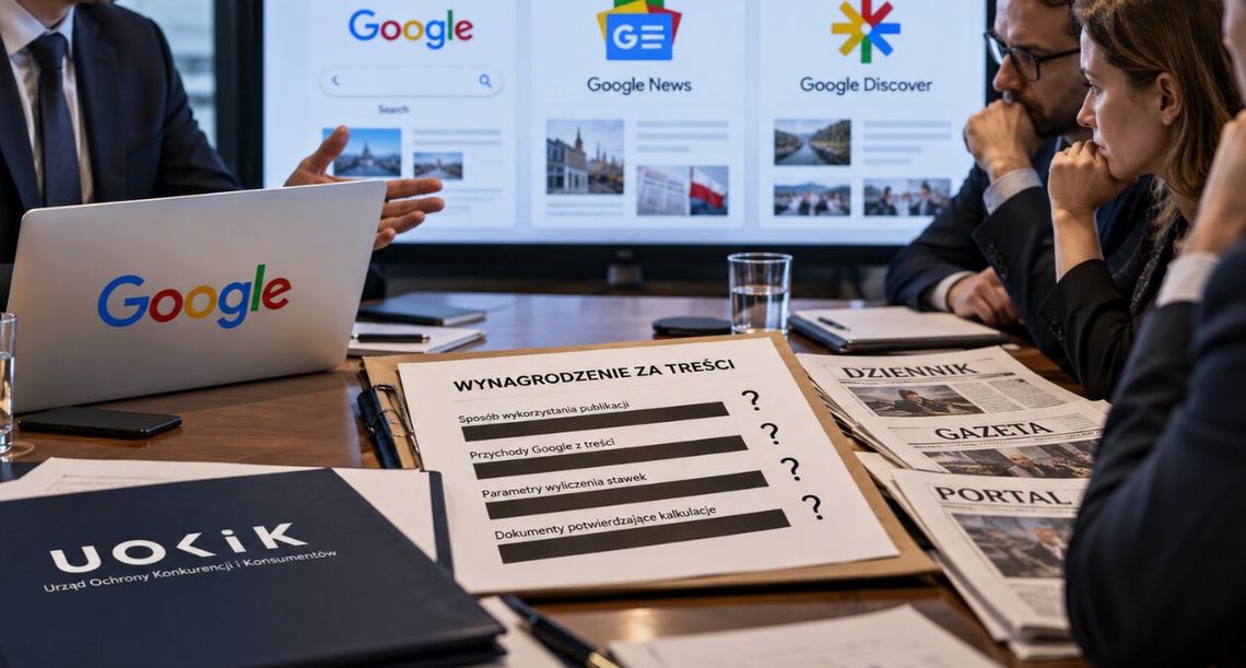 Google pod lupą UOKiK. W tle są pieniądze dla polskich mediów Google pod lupą UOKiK. W tle są pieniądze dla polskich mediów