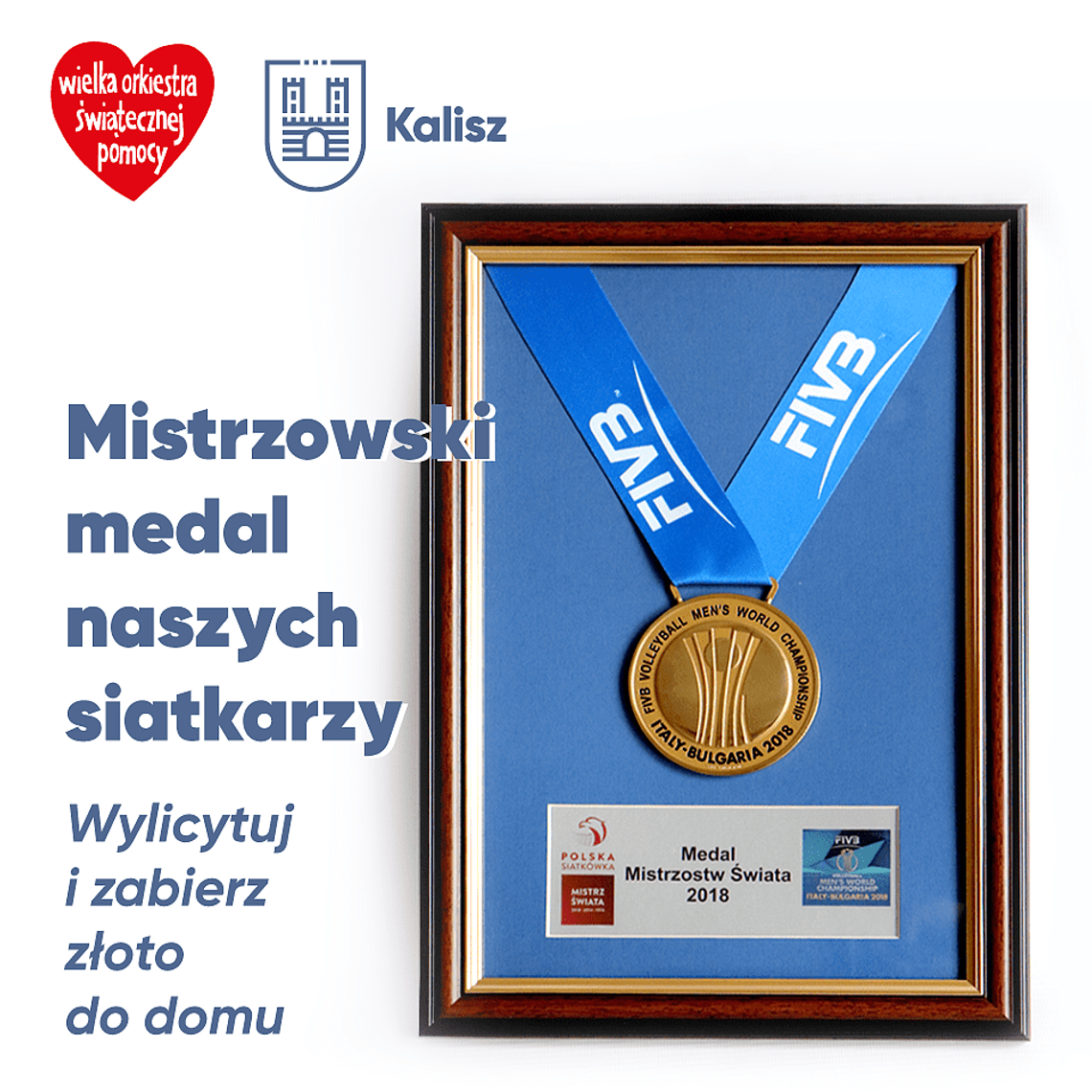 Gratka dla kibiców siatkówki. Złoty medal MŚ na licytacji WOŚP