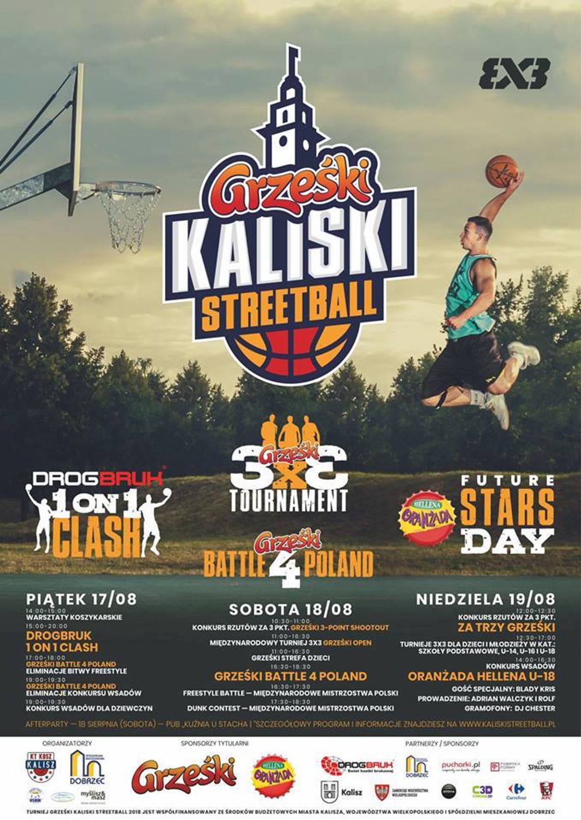 Grześki Kaliski Streetball. Od piątku do niedzieli na Polach Marsowych