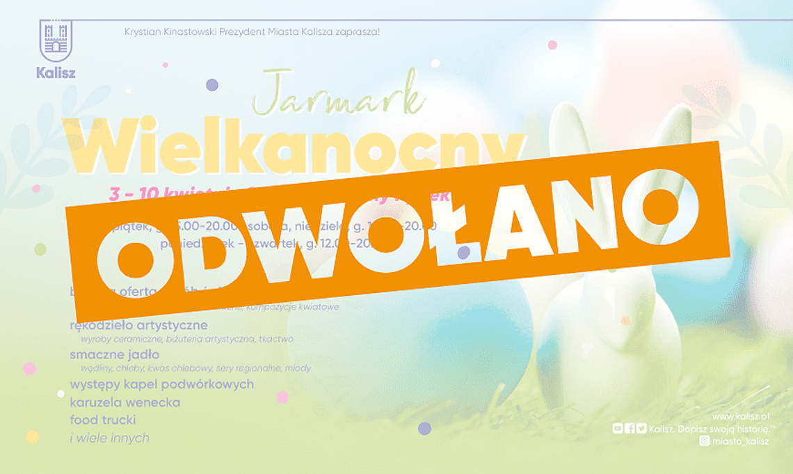 Jarmark wielkanocny odwołany