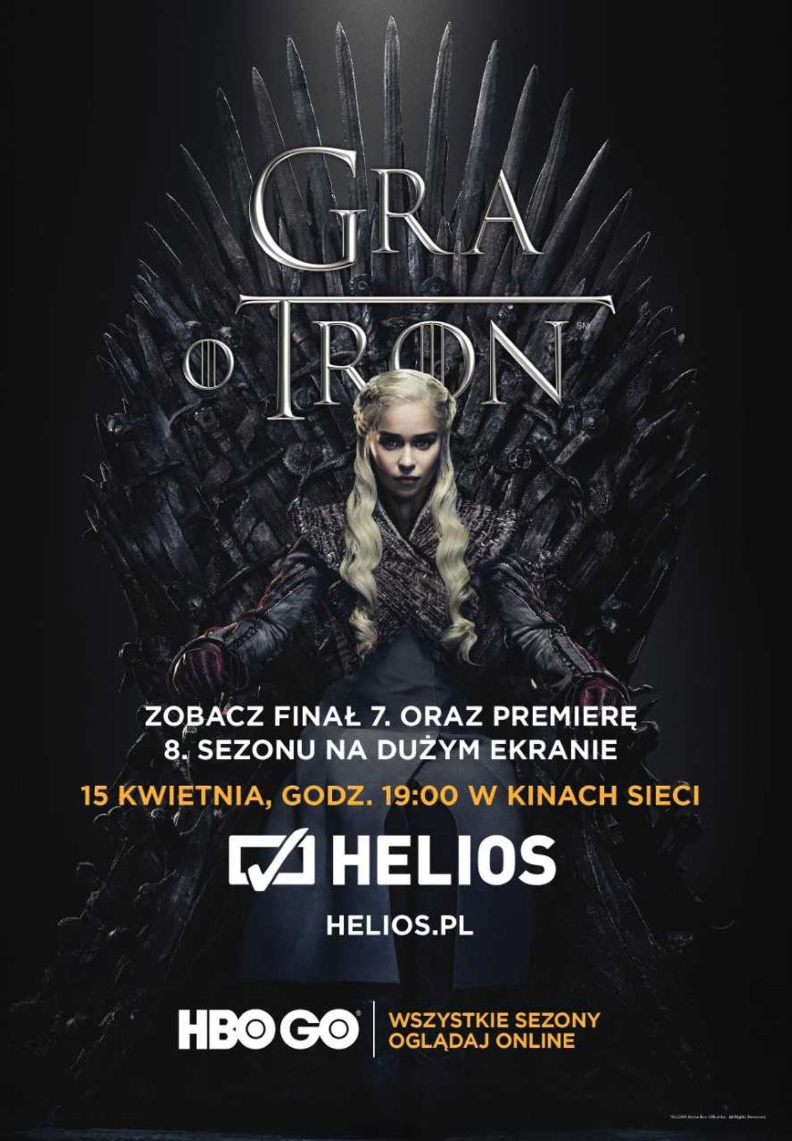 Już dziś serial HBO  „Gra o tron” powróci na ekrany kina Helios! WYNIKI KONKURSU