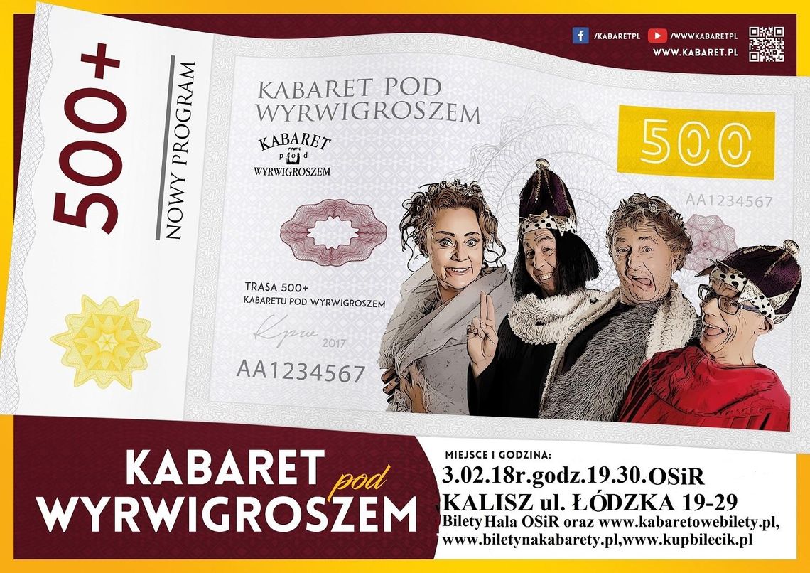 Kabaret pod Wyrwigroszem w Kaliszu KONKURS