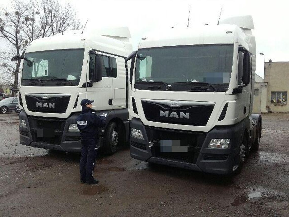 Kaliska policja odnalazła dwa skradzione TIR-y